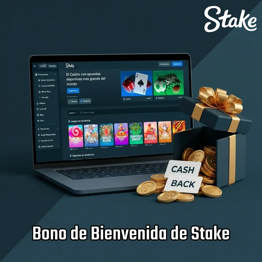 Bono de bienvenida Stake México: Sorteo Semanal de 75,000 USD para nuevos usuarios registrados