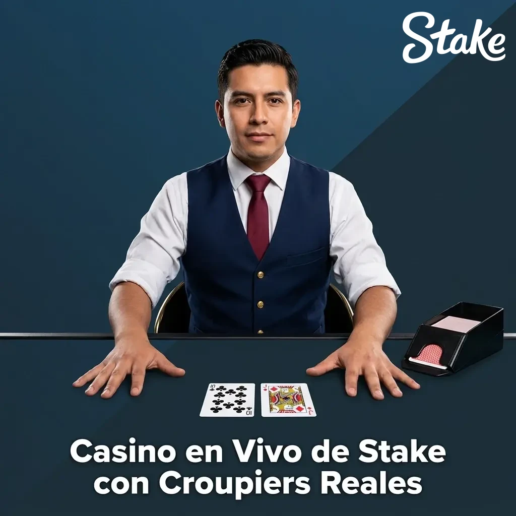 Casino en vivo de Stake con croupiers reales transmitidos en HD desde estudios profesionales en México