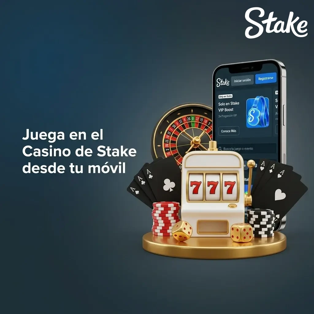 Juega en el casino de Stake desde tu móvil con tragamonedas, casino en vivo y juegos originales en México.