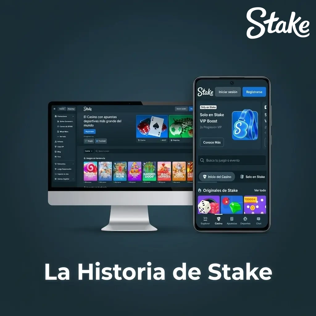 Historia de Stake casino en línea fundado en 2017 por Ed Craven y Bijan Tehrani, sede en Curaçao