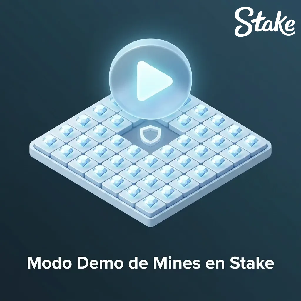 Modo demo de Mines en Stake: practica gratis con créditos virtuales sin riesgo financiero