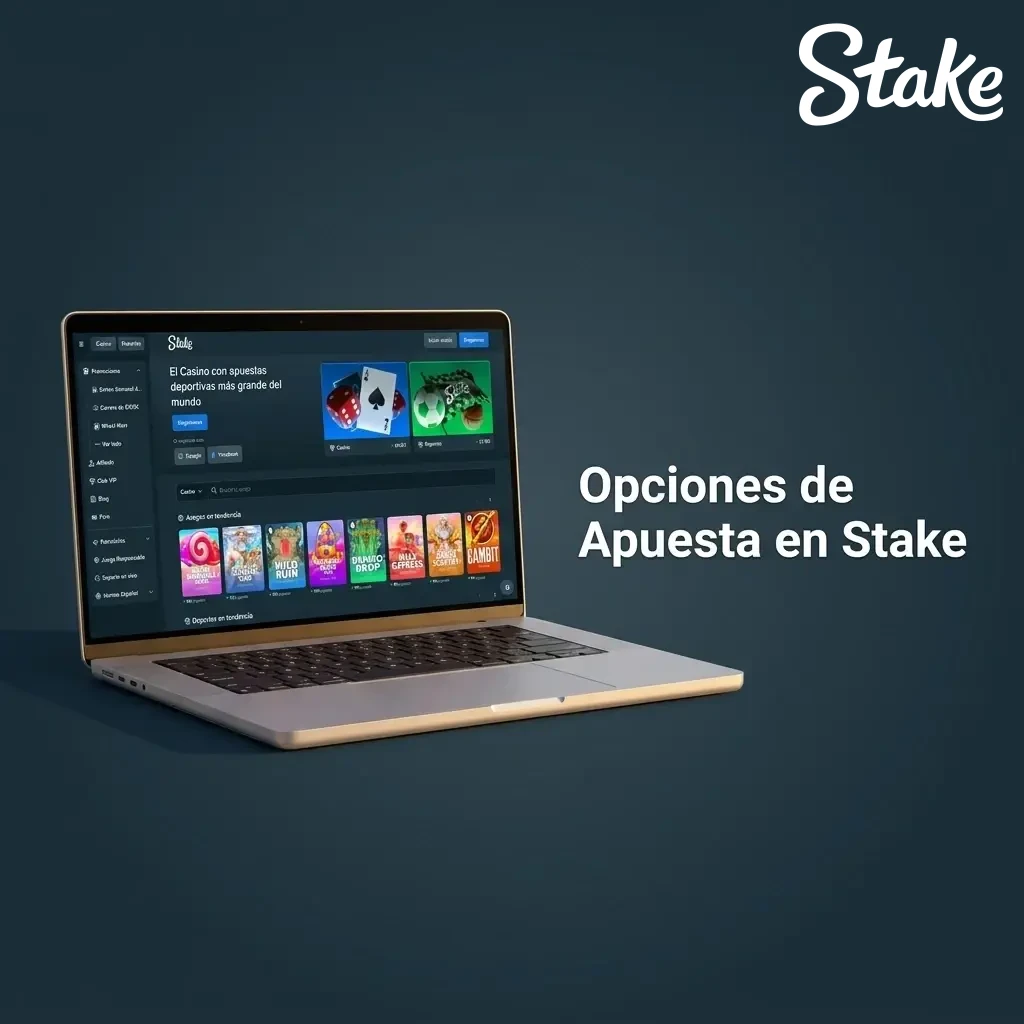 Opciones de apuesta en Stake: en vivo, multi en vivo, línea y handicap para jugadores en México