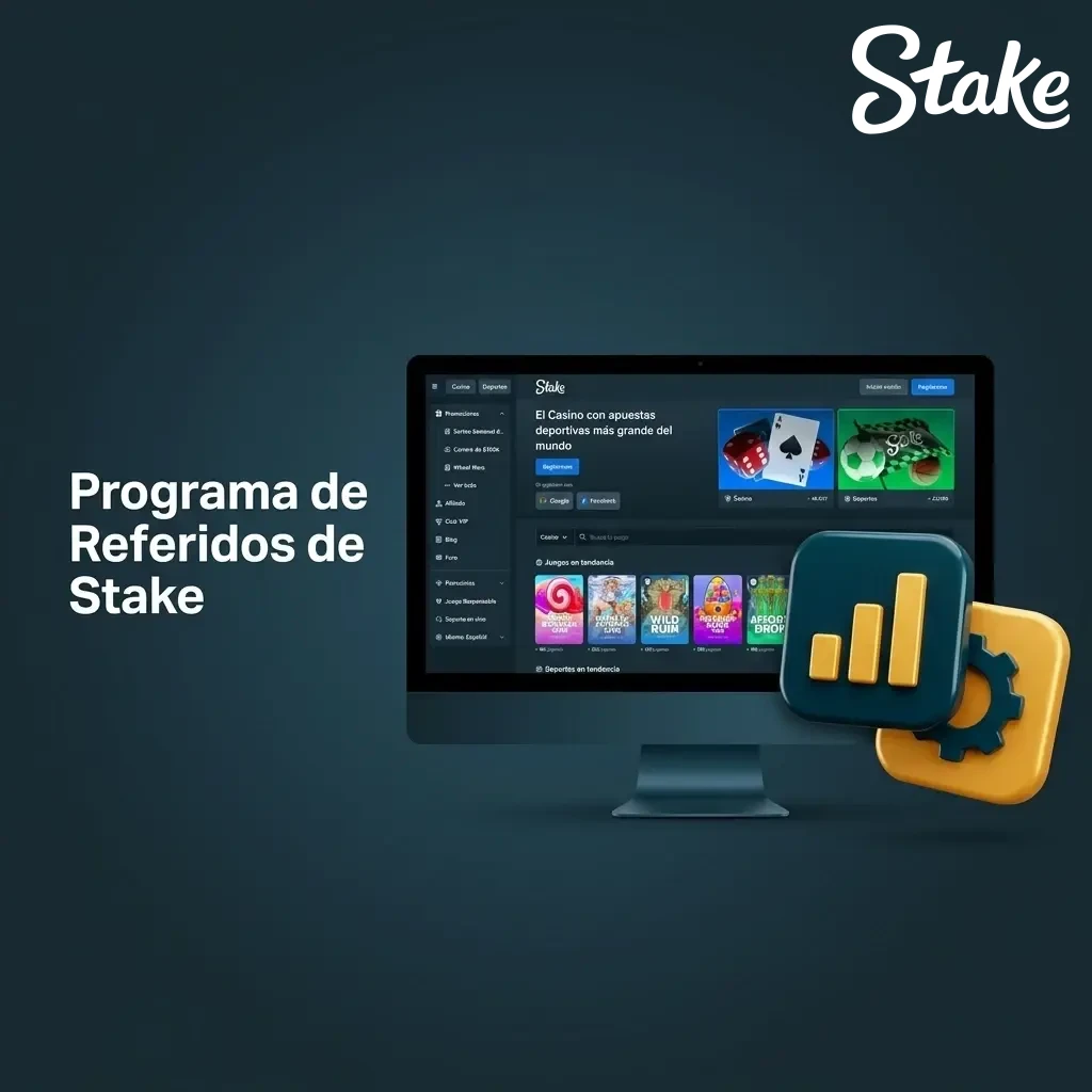 Programa de referidos de Stake México: gana comisiones en cripto invitando jugadores sin límite de referidos