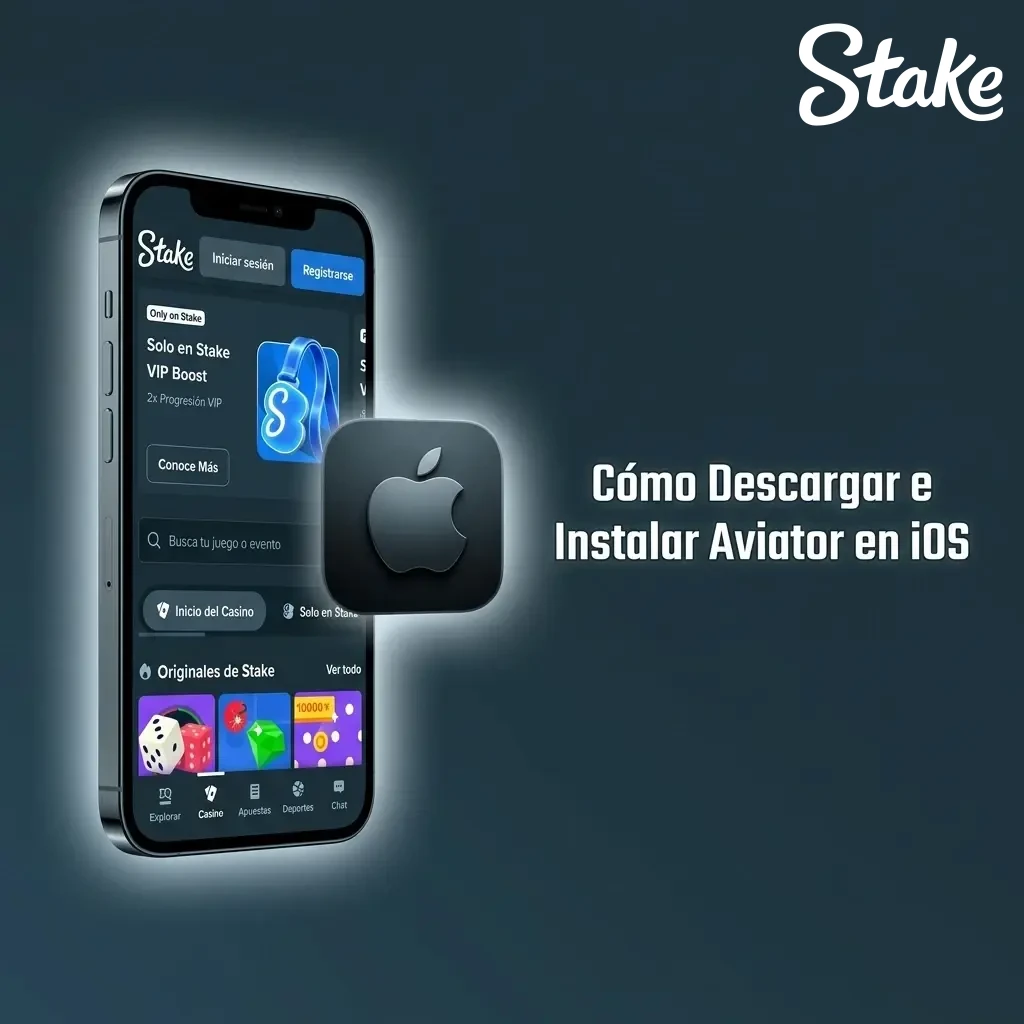 Guía para instalar Stake Aviator como PWA en iPhone y iPad desde Safari paso a paso