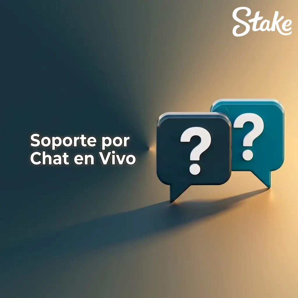 Soporte por chat en vivo de Stake: contacta al equipo de atención al cliente de forma rápida y sencilla.