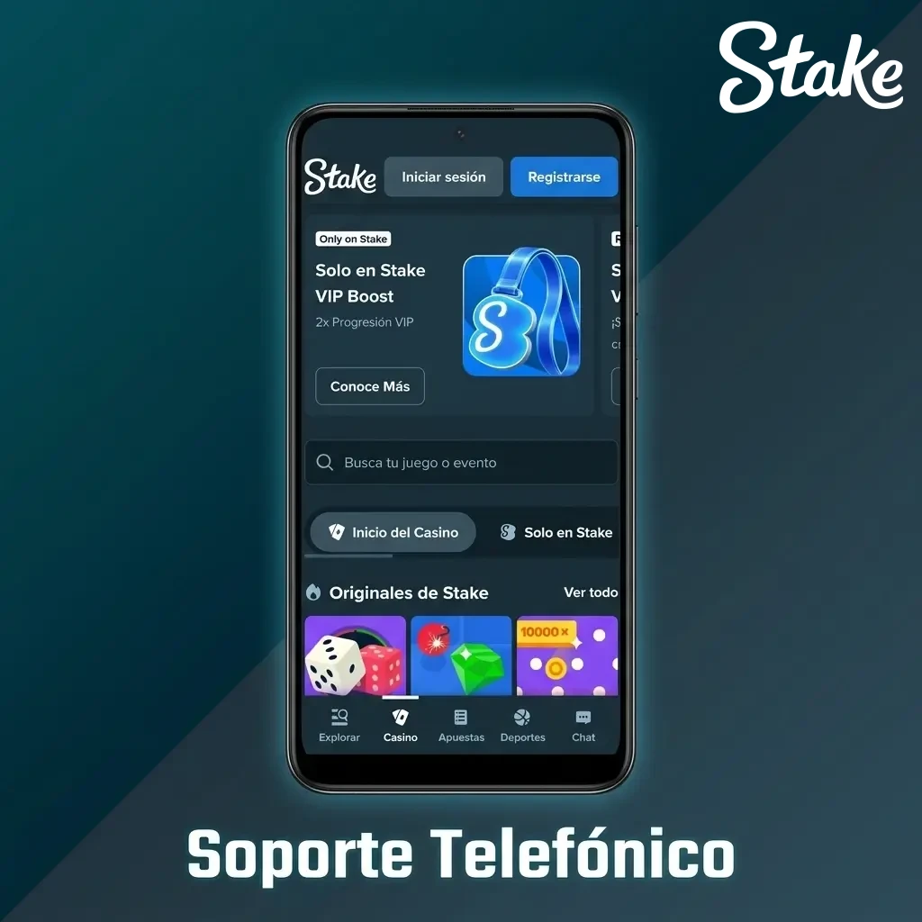 Soporte telefónico de Stake México: atención directa para dudas complejas, urgencias y consultas sensibles sobre tu cuenta.
