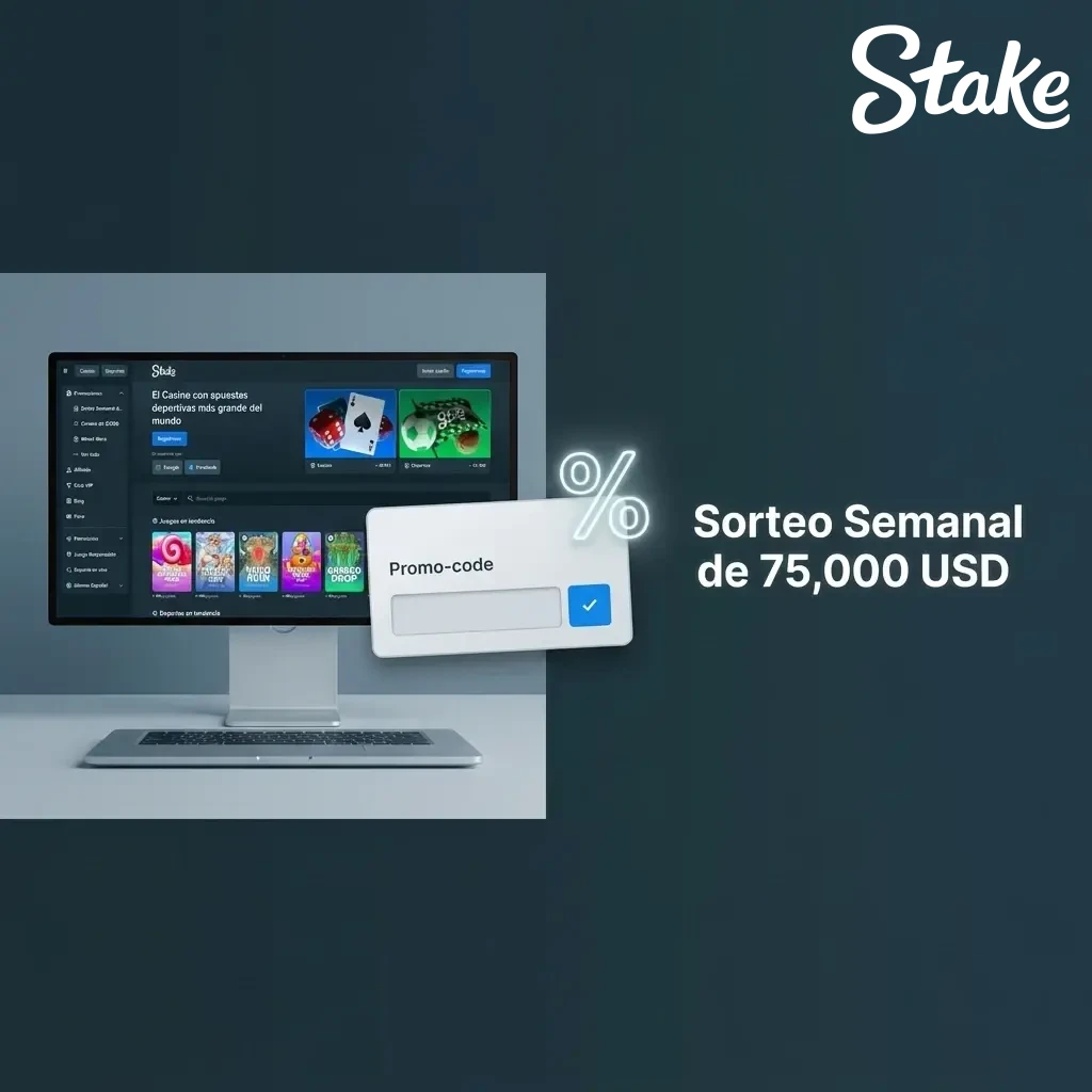 Sorteo Semanal de 75,000 USD en Stake México con tickets por apuestas reales cada sábado a las 14:00 GMT
